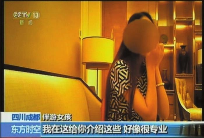 央视曝光“女大学生”白天陪玩晚上陪睡(图)