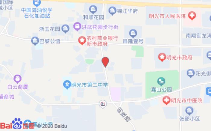 尚客优快捷酒店(明光明珠大道店)位置图