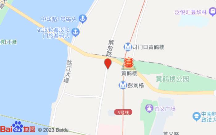 丽枫酒店(武汉黄鹤楼户部巷店)位置图