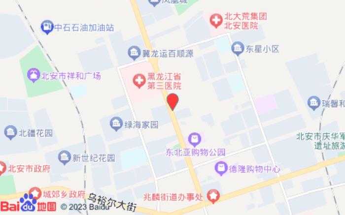 如家睿柏·云酒店(北安东北亚购物广场店)位置图