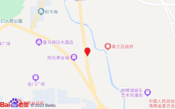 海口大福宾馆(美府大厦店)位置图