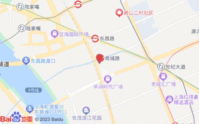 上海陆家嘴新梅希尔顿花园酒店位置图