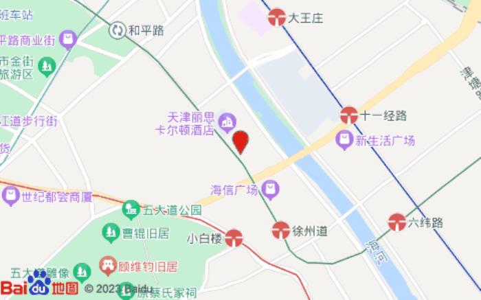 汉庭酒店(天津五大道小白楼店)位置图