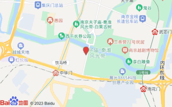 清沐酒店(南京中华门店)位置图