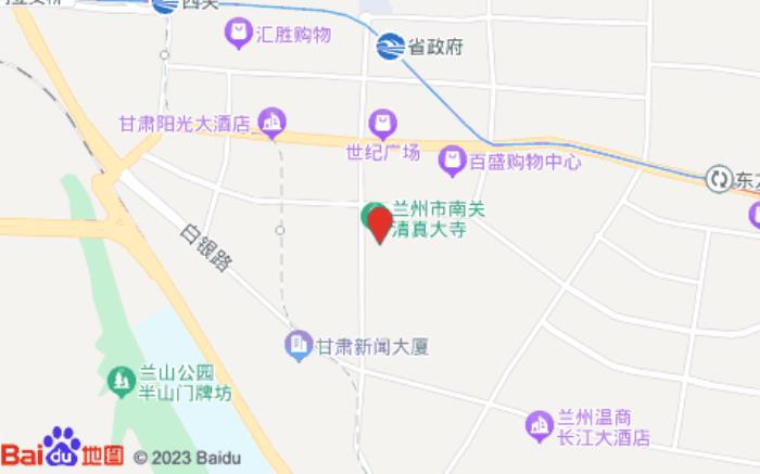 锦江之星(兰州南关民族风情街店)位置图