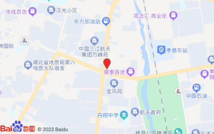 城市便捷酒店(孝感银泰城华安店)位置图