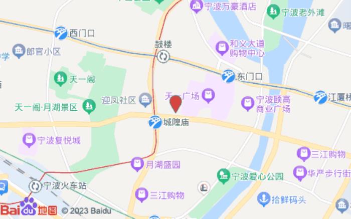 海友酒店(宁波天一广场中心店)位置图