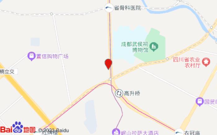 全季酒店(成都武侯祠高升桥路店)位置图