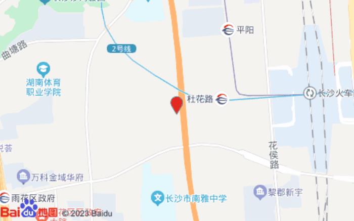 桔子酒店(长沙南站会展中心店)位置图