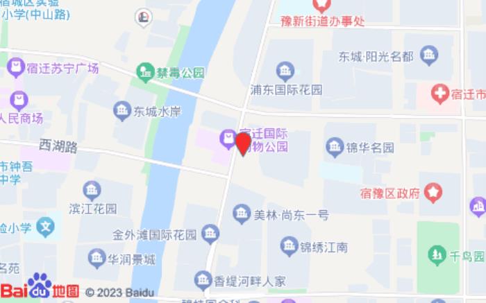 尚客优悦酒店(宿迁众大上海城店)位置图