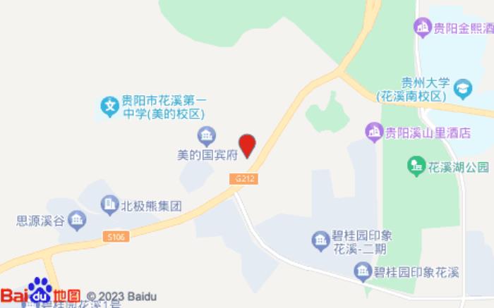 驿居酒店(贵阳花溪大学城国宾府店)位置图