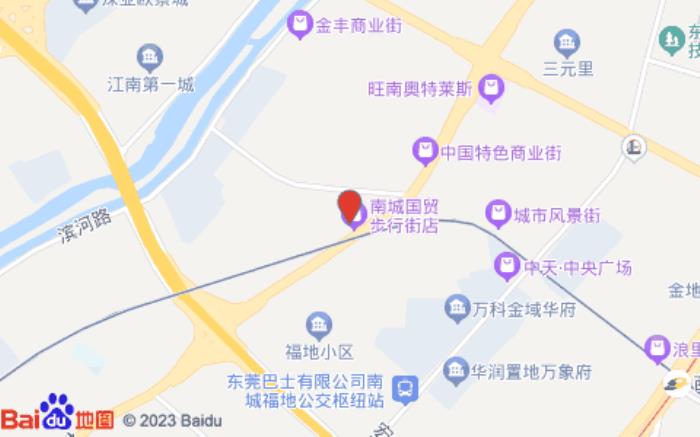 全季酒店(东莞国贸步行街店)位置图