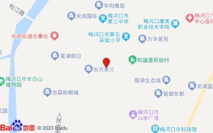 全季酒店(梅河口人民大街店)位置图