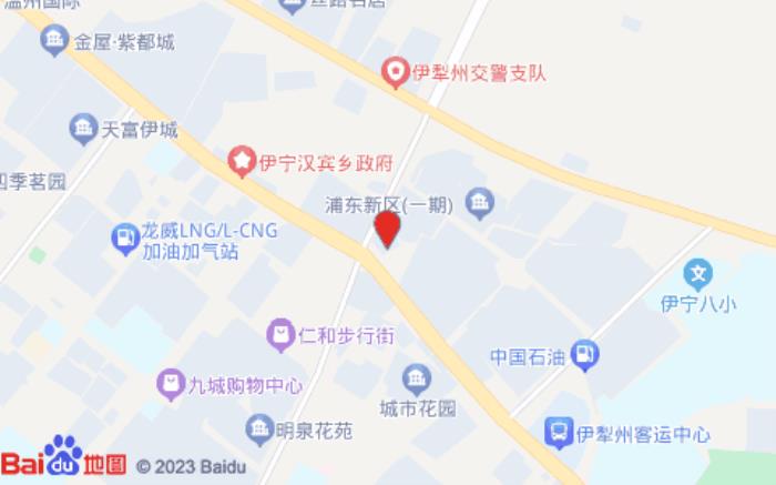 喆啡酒店(伊宁天马转盘上海城店)位置图