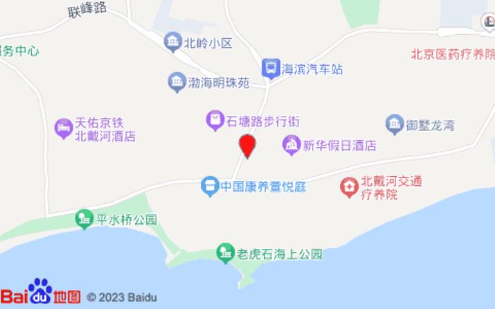 陌上轻居酒店(北戴河老虎石海上公园店)位置图