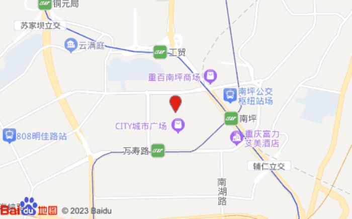 柏曼酒店(重庆南坪步行街万达广场店)位置图