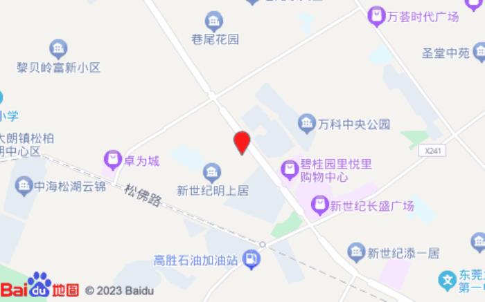 全季酒店(东莞大朗体育馆店)位置图