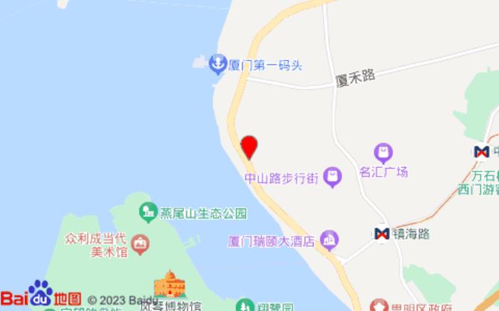 如家酒店(厦门轮渡中山路步行街店)位置图