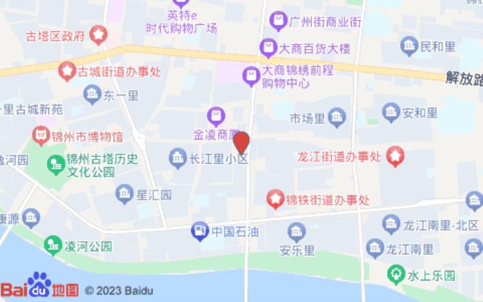 白玉兰商务酒店(锦州中央大街旗舰店)位置图