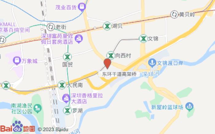 桔子水晶深圳罗湖口岸国贸酒店(春风路店)位置图