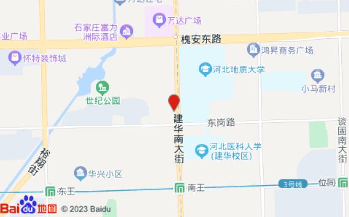 汉庭酒店(裕华万达广场店)位置图