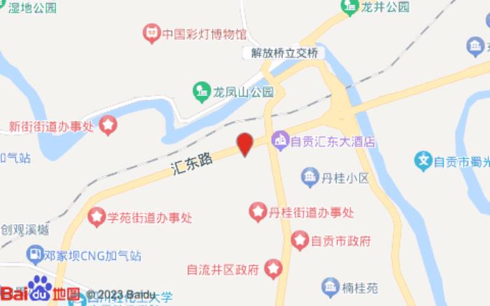 城市便捷酒店(自贡高新汇东路店)位置图