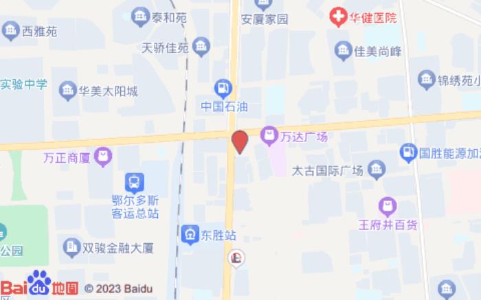 贝壳酒店(鄂尔多斯万达广场店)位置图