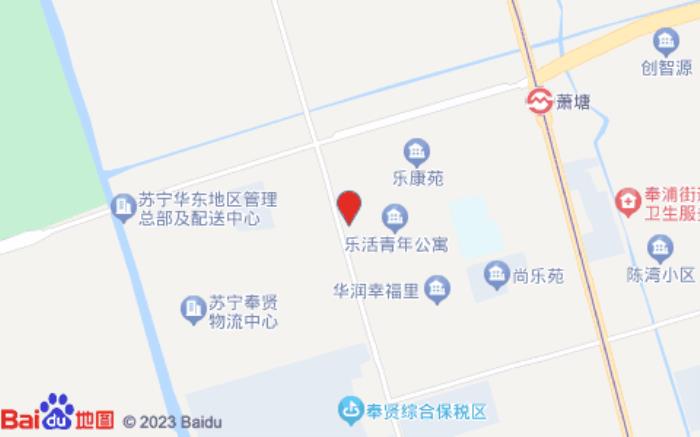 格林电竞酒店(上海奉贤肖塘地铁站店)位置图