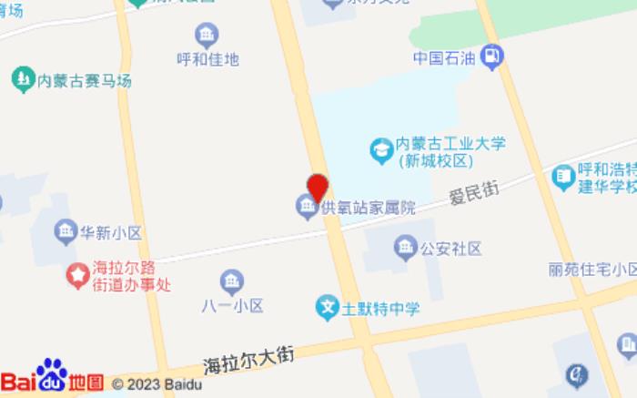 如家商旅酒店(呼和浩特体育场工业大学店)位置图