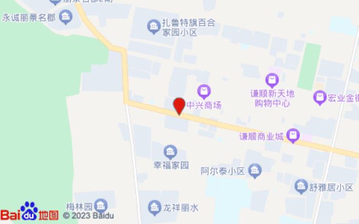 汉庭酒店(扎鲁特旗鲁北镇炮台山公园店)位置图