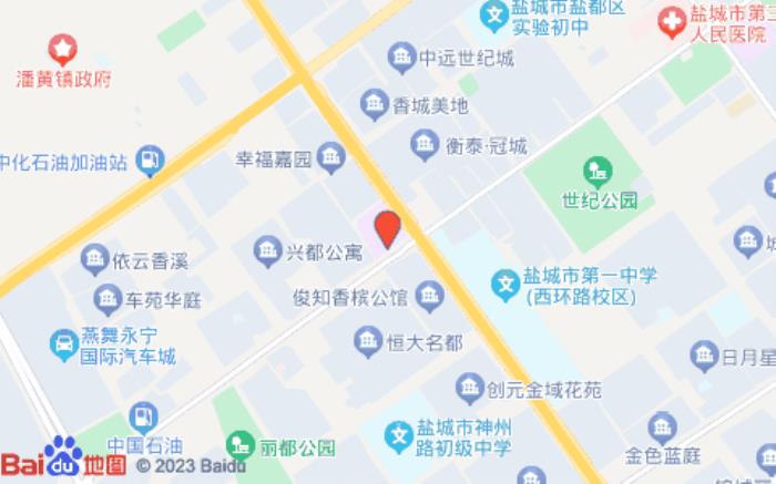 如家精选酒店-盐城西环路盐都区政府店位置图