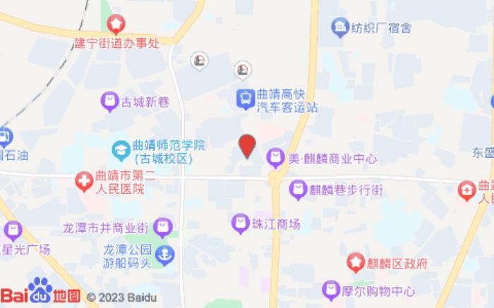 汉庭酒店(曲靖麒麟花园店)位置图