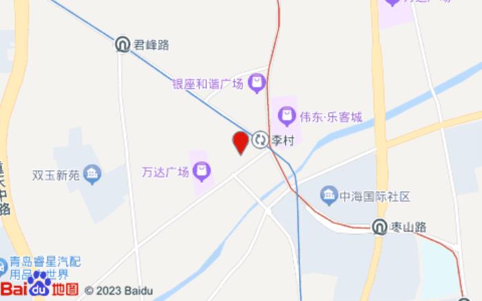 如家精选酒店(青岛李村地铁站步行街店)位置图