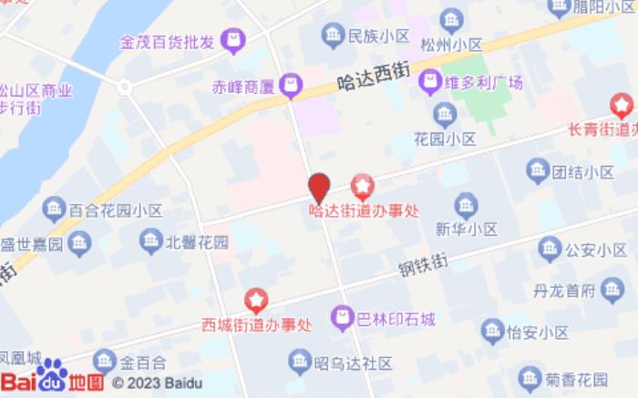 华驿精选酒店(赤峰红山步行街店)位置图