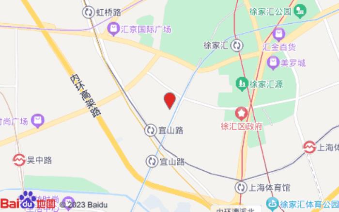 汉庭酒店(上海徐家汇交大宜山路店)位置图