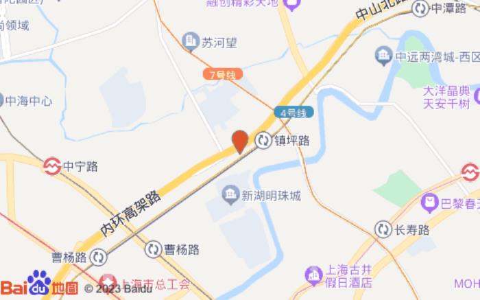 汉庭酒店(上海镇坪路地铁站新店)位置图