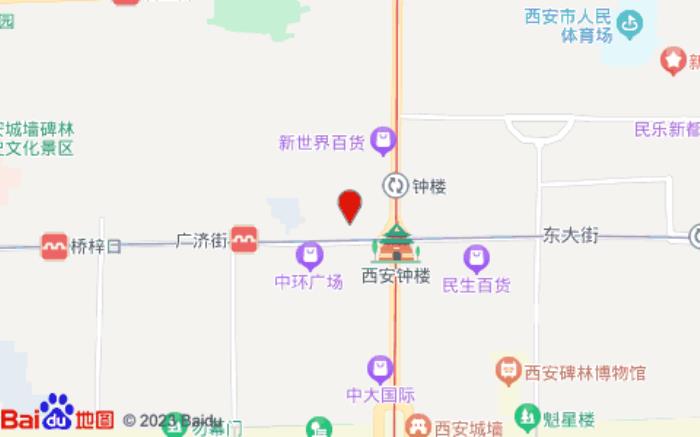 宜必思酒店(西安钟楼地铁站店)位置图