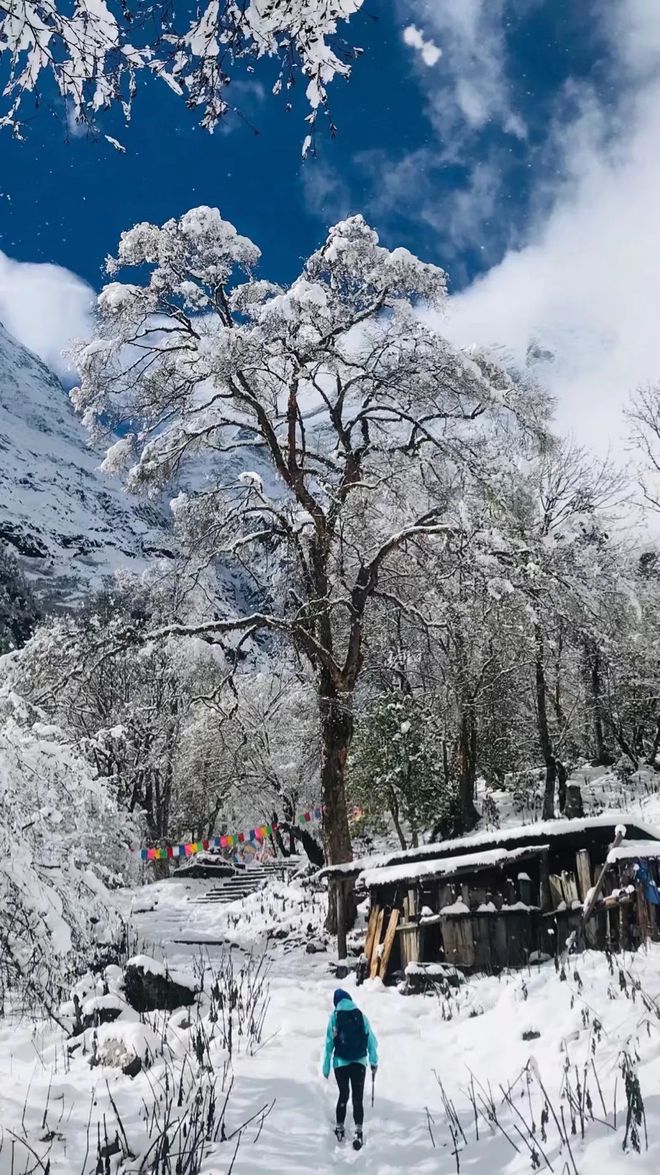 如果真的有香巴拉 那该是雨崩雪后的样子！